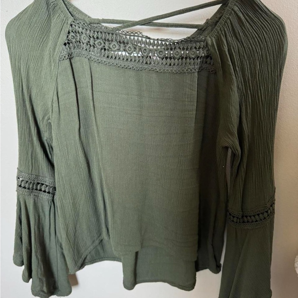 Girls Green Top
